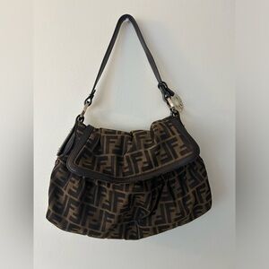 Authentic Fendi Canvas Small Zucca FF Logo Vintage